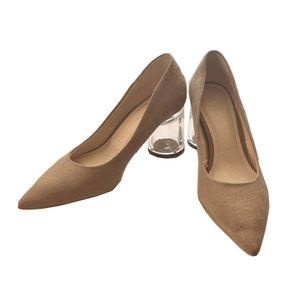 Tan Pumps w/ Clear Heels 🎀 ZARA,  EU 36